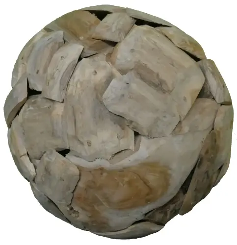 Artikelbild des Artikels “Teakkugel, Durchmesser ca. 40 cm. Hergestellt aus Teakwurzel (Plantage) “